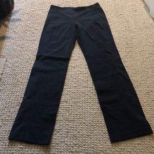 Black Lululemon Straight Leg Pants